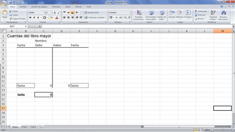 Libro Mayor Contabilidad Crea Tu Propia Plantilla Excel
