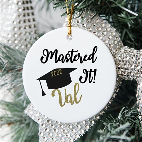 Personalized Mastered It Christmas Ceramic Ornament Daughter