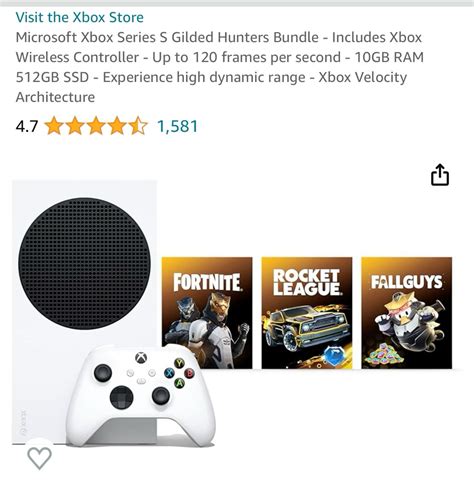 Microsoft Xbox Series S Gilded Hunter Bundle Artofit