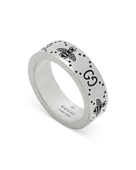 Gucci Sterling Silver Signature Ring Bloomingdales