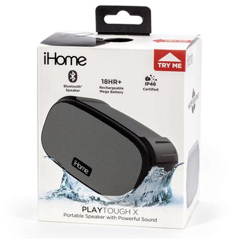 IHome Playtough X Portable Bluetooth Speaker IBT300 Black