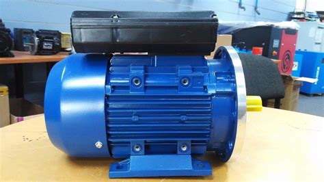 B5 Flange 075kw 1hp 1400pm Shaft 19mm Electric Motor Single Phase