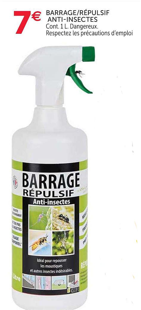 Promo Barrage Répulsif Anti Insectes Chez I Icataloguefr