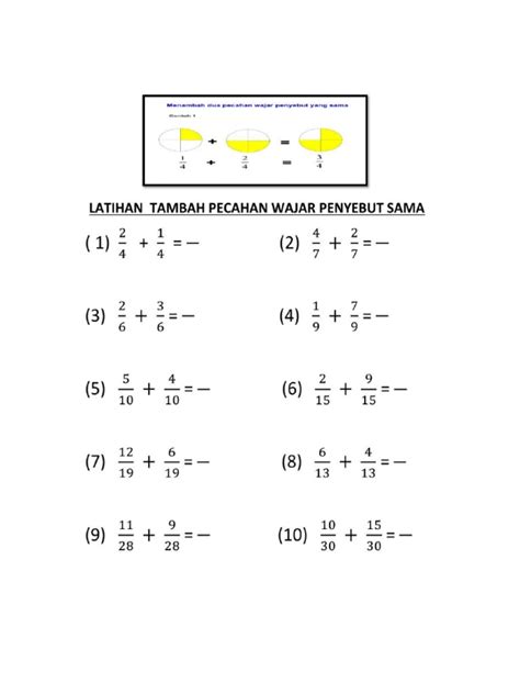 Tambah Pecahan Pdf