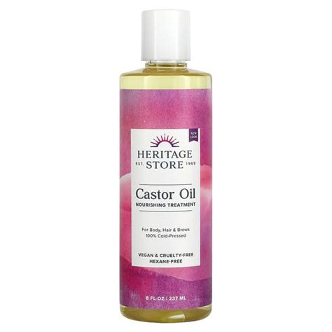 Heritage Store Castor Oil Nourishing Treatment 8 Fl Oz 237 Ml