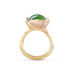 Ole Lynggaard Lotus Ring I 18kt Guld M Serpentine Og Brillanter