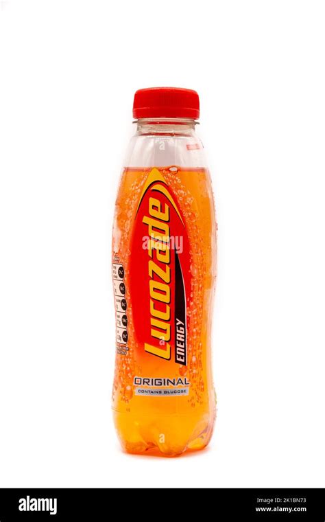 Irvine Scotland Uk August 20 2022 Lucozade Branded Original Energy Drink In Recyclable