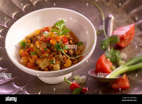 Vegetable Stew With Mountain Lentils And Red Lentils Stock Photo Alamy
