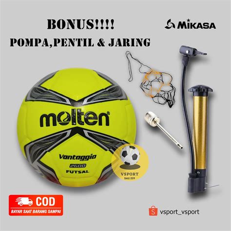 Jual Bola Futsal Original Molten Vantaggio Size Weight Free