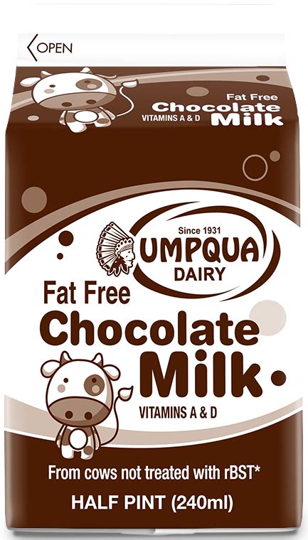 Fat Free Chocolate Milk | Umpqua Dairy