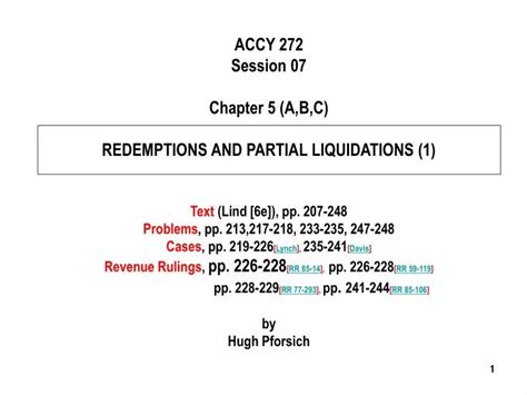 Ppt Accy Session Chapter A B C Redemptions And Partial