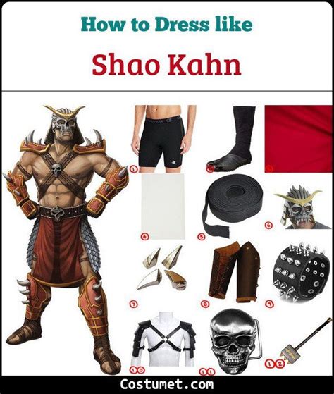 Shao Kahn Mortal Kombat Costume For Cosplay Halloween Mortal