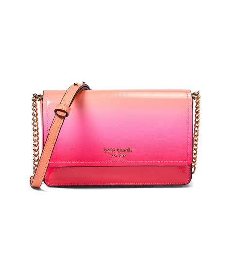 Kate Spade Morgan Ombre Saffiano Leather Flap Chain Wallet In Pink Lyst