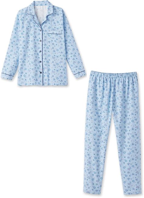 Pyjama En Flanelle Pur Coton Thermovitex Femme Ensembles De Pyjama