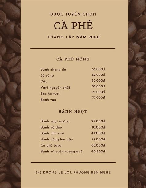 Cập nhật hơn 86 về hình nền menu cafe mới nhất coedo vn