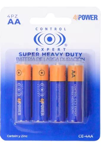 Paquete 4 Pilas Control Expert Aa Carbon Zinc 1 5v Meses sin interés