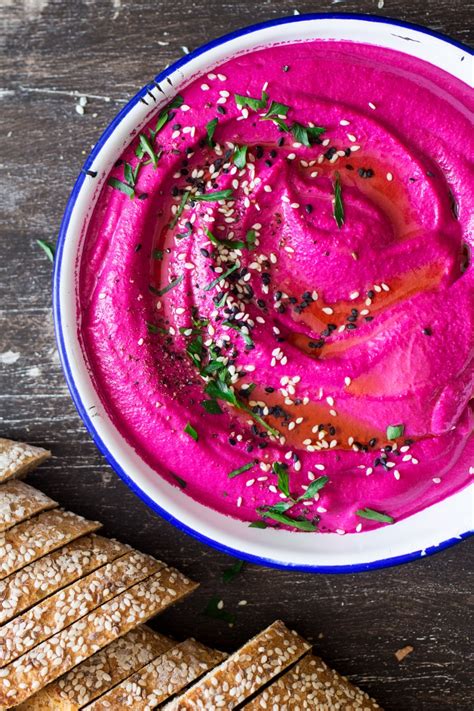 Vegan Beet Hummus Lazy Cat Kitchen