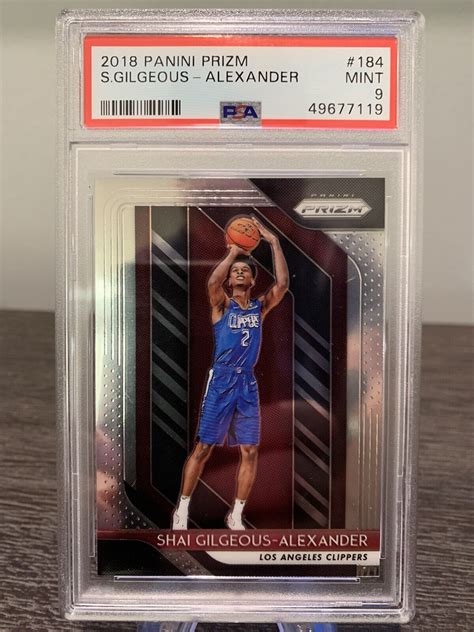 Panini Prizm Shai Gilgeous Alexander Psa Rookie Rc Base