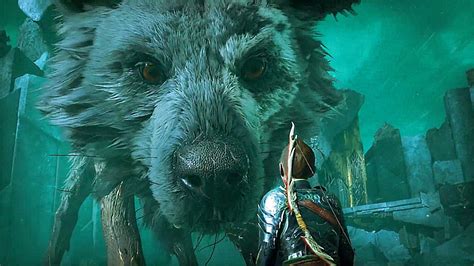 Atreus Turns Gram The Giant Wolf Into Fenrir Gram Boss Fight God Of