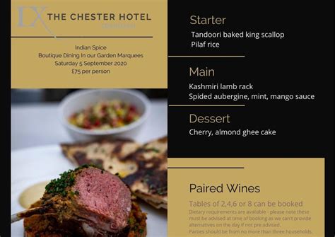 Menu At Ix The Chester Hotel Restaurant Aberdeen