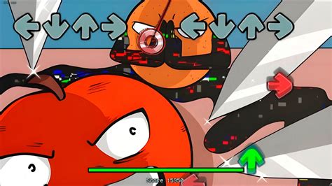 Fnf Hey Apple Sliced Corrupted Annoying Orange Vs Apple Come Learn