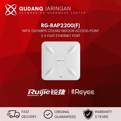 Jual RG RAP2200 F RUIJIE REYEE CEILING INDOOR ACCESS POINT FAST