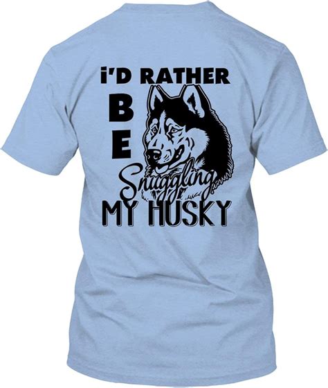 Snuggling Siberian Husky Shirt T Shirts For Men Womens Shirt Clothing