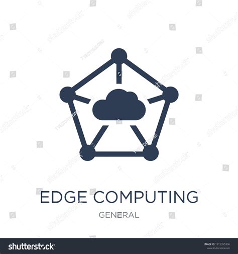 Edge Computing Icon Trendy Flat Vector Vector Có Sẵn Miễn Phí Bản