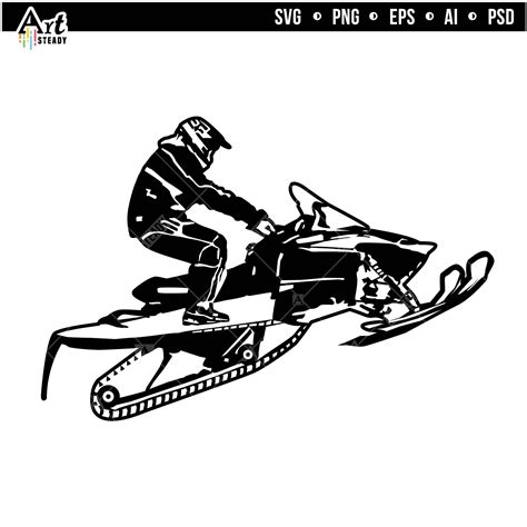 Snowmobile Svg Files Snowmobiling Winter Sports Svg Cool Etsy Canada