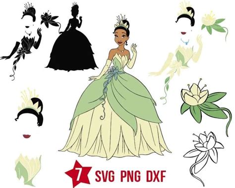 Princess Tiana Svg, Disney Frog Svg, UPP191 | UPPLOP Graphics Resources