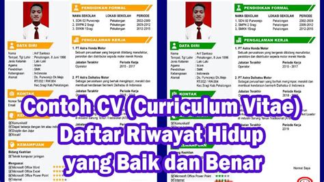 Detail Contoh Cv Singkat Koleksi Nomer 38