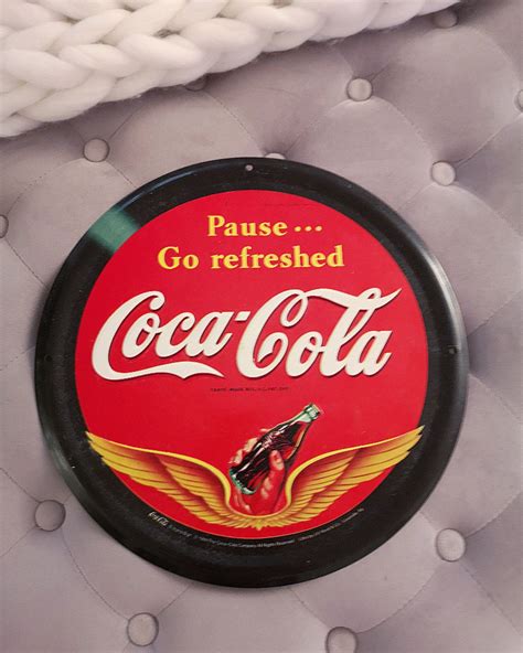 Coca Cola Reklamskylt Retro Skylt Reklam Köp på Tradera 539599740