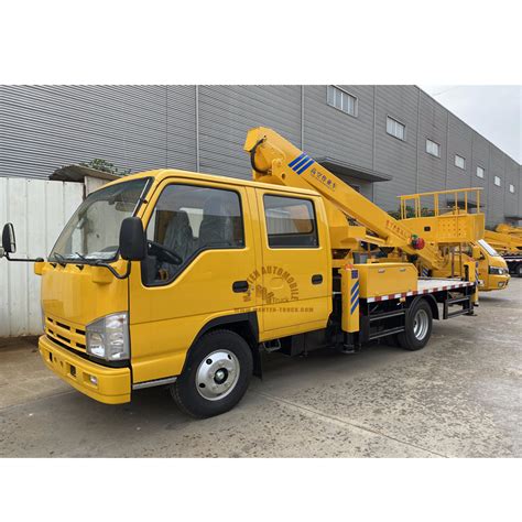 M Isuzu X Telescopic Boom Manlift Truck Manten