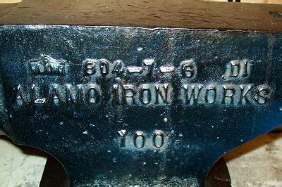 Scarce Vintage Alamo Iron Works Lb Anvil