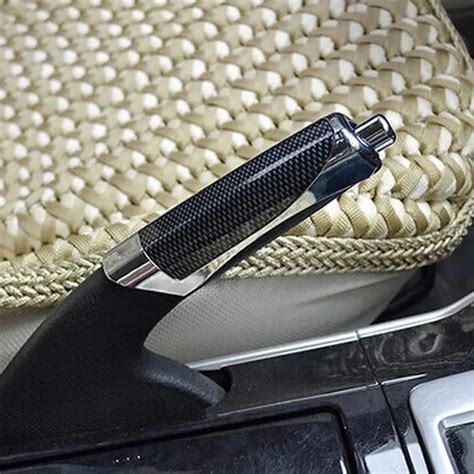 Car Carbon Fiber Handbrake Decorative Cover Hand Brake Break Protector