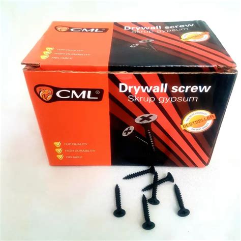 Paku Skrup Sekrup Gypsum Hitam X Drywall Screw Cm Harga Pcs