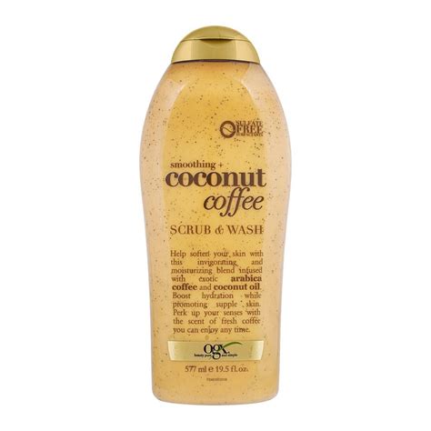 Order Ogx Smoothing Coconut Coffee Scrub And Wash 577ml Online At