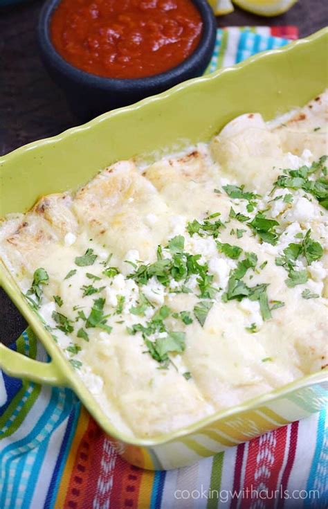 Creamy Seafood Enchiladas - Cooking with Curls