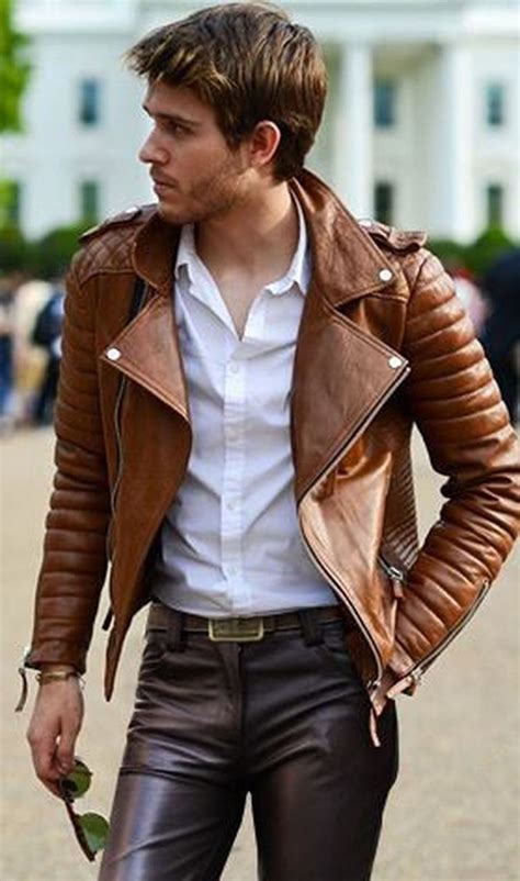 Nice Stylish Brown Leather Jacket Outfits Ideas To Makes You Look