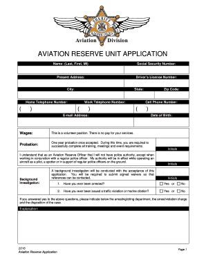 Fillable Online Application Aviation Division Dot Fax Email Print