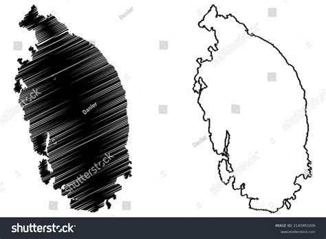 Stord Island Kingdom Norway Map Vector Stock Vector (Royalty Free ...