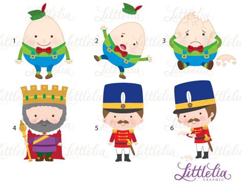 Humpty Dumpty Clipart Nursery Rhyme Clipart 16010 Etsy