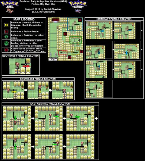 Pok Mon Ruby Sapphire Fortree City Gym Map Png Neoseeker Walkthroughs