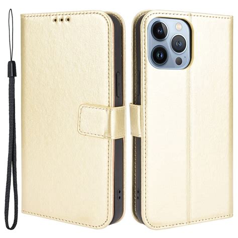 Iphone Plus Magnetic Clasp Premium Pl Nboksfodral Guld K P H R