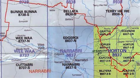 Edgeroi 8837-N NSW Topographic Map - A.B.C. Maps