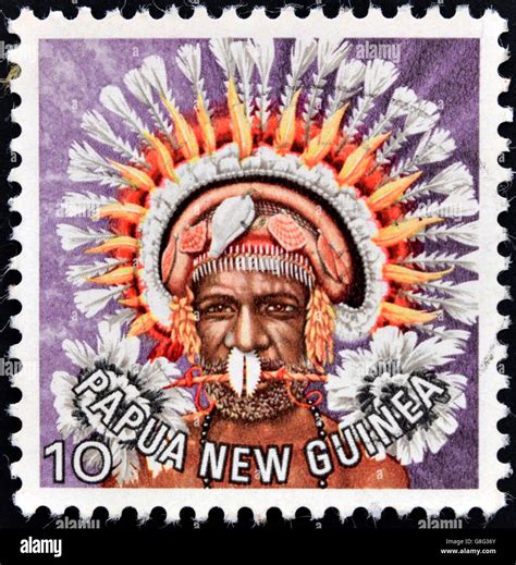 Papua New Guinea Circa Stamp Printed In Papua New Guinea Shows