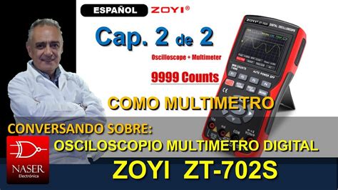 Multimetro Osciloscopio Digital Zoyi Zt S Parte Funciones Como