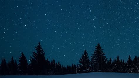 Timelapse Stars Moving Night Sky Over Stock Footage Video 100 Royalty