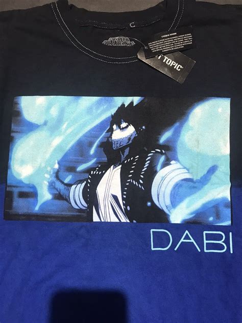 My Hero Academia Hot Topic Dabi Blue Flame T Shirt Size Small New Ebay