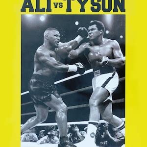 Muhamed ALI Vs Mike TYSON Boxing Poster 13 x 19 - Etsy